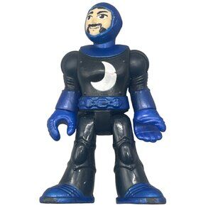 Fisher Price Imaginext action figure castle blue knight moon 3" plastic READ